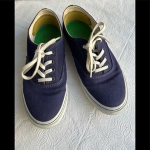 Tory Burch Navy Canvas Tennis Shoes size 7